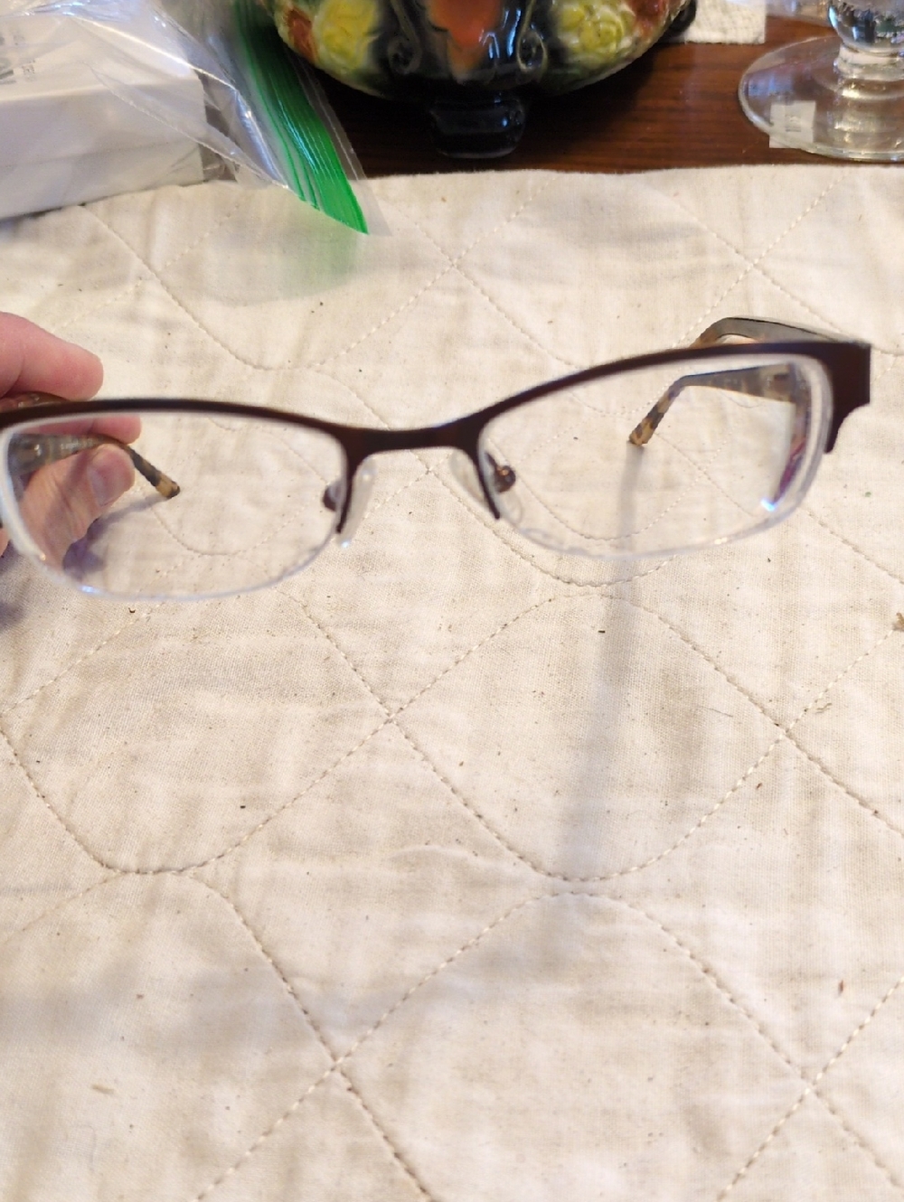 kate spade Women's Dark Brown Semi-Rimless Eyeglasses Probably Marnie or Aderyn